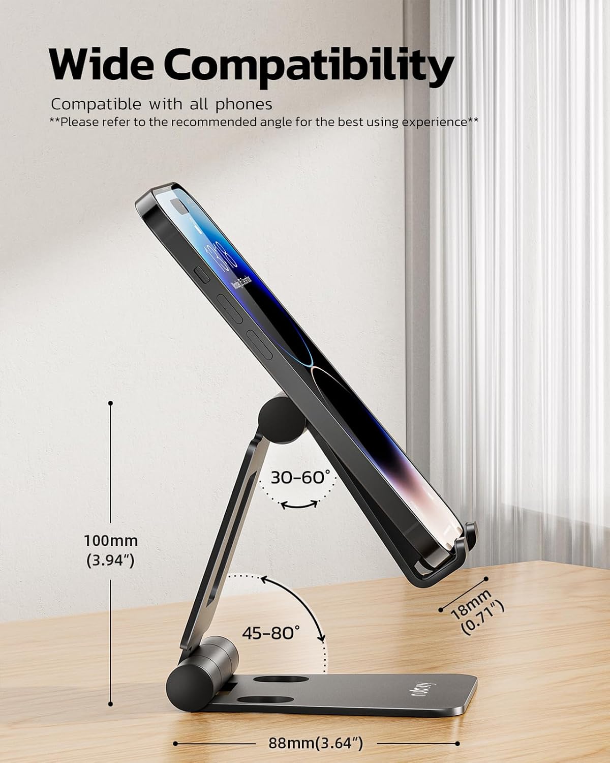 Folding Desktop Phone Stand — third-party reference view 3