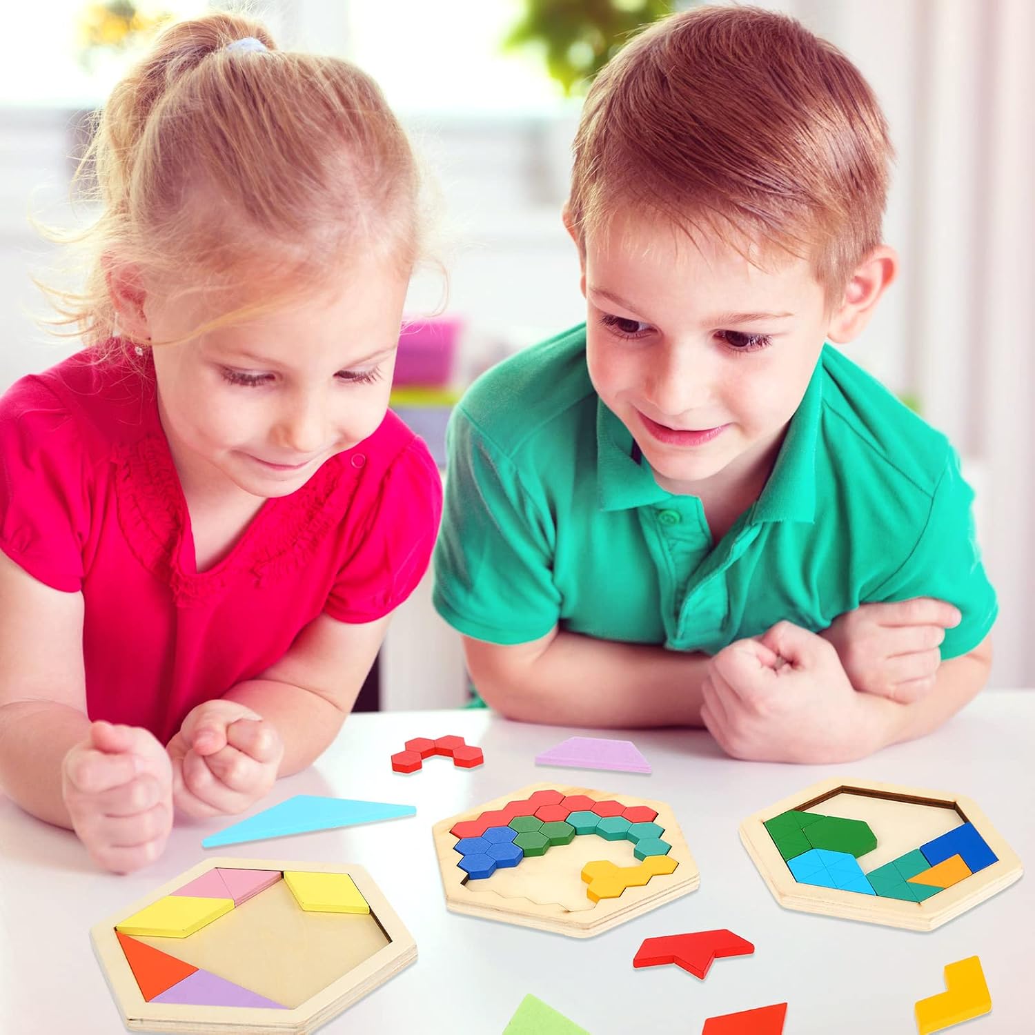 Wooden Tangram Puzzle — third-party reference view 3
