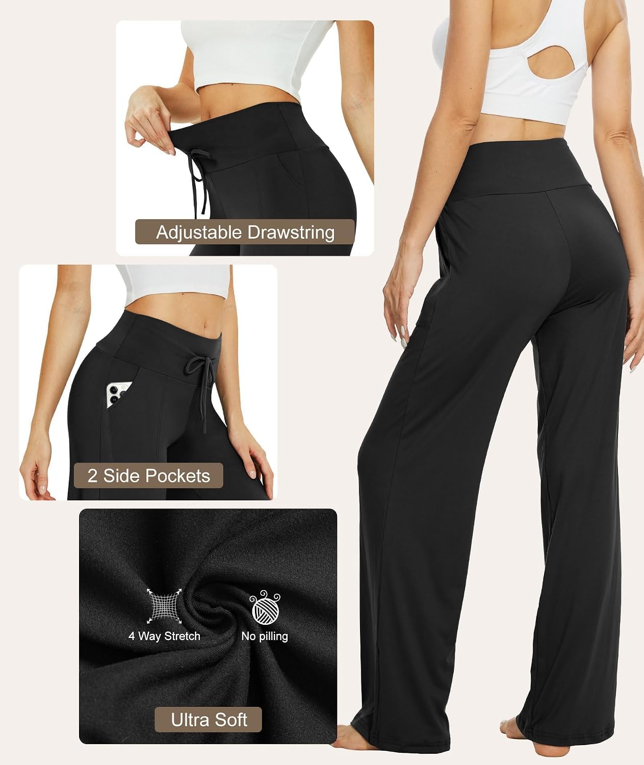 Wide-Leg Lounge Pants — third-party reference view 3