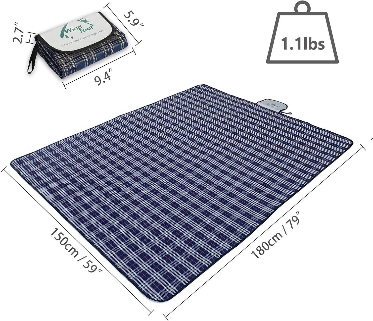 Foldable Picnic Blanket — third-party reference view 3