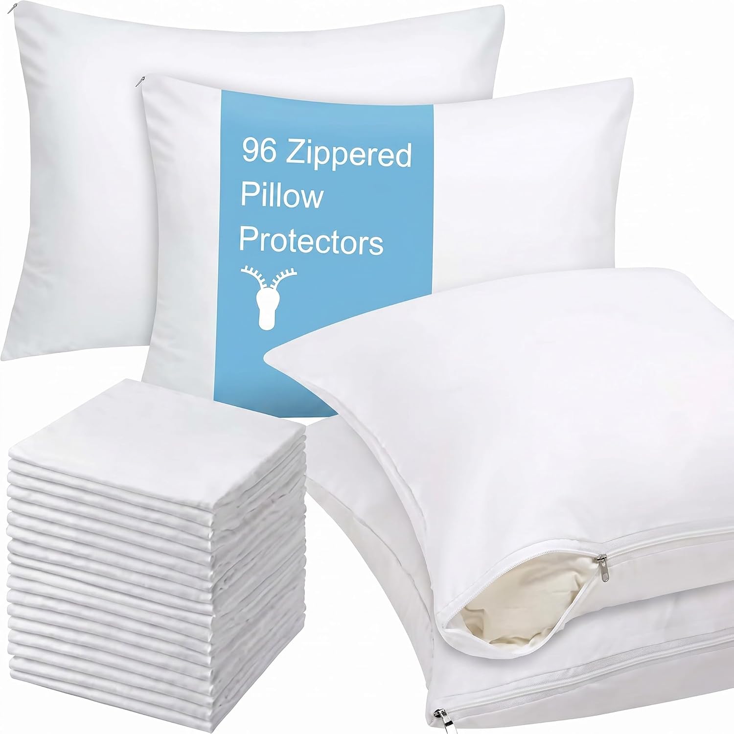 Zippered Pillow Protectors — Hotel Linen Programs