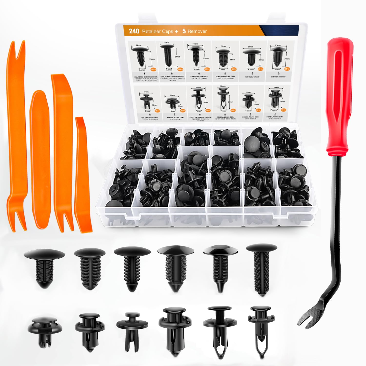 Automotive Trim Clip Assortments — Auto Repair Shops