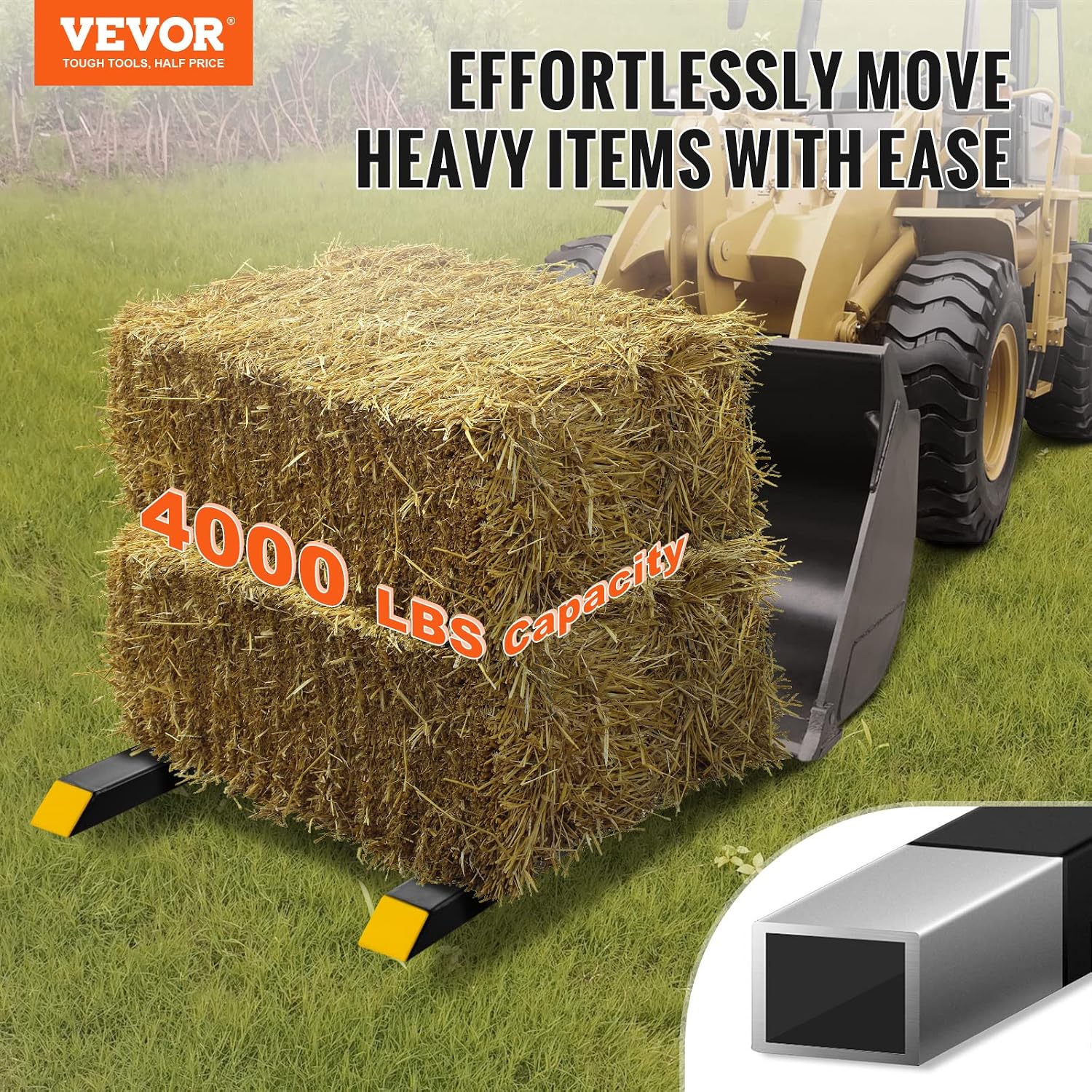 Clamp On Tractor Pallet Forks - view 2
