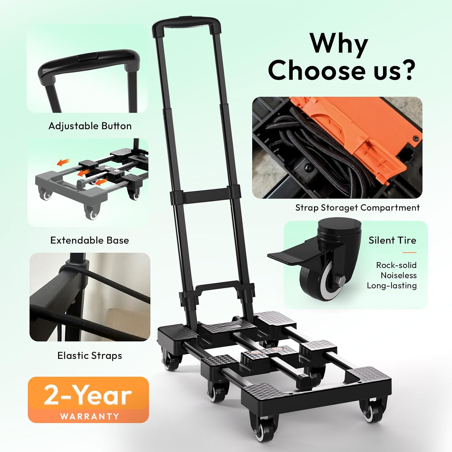 Folding Six Wheel Hand Trucks - view 2