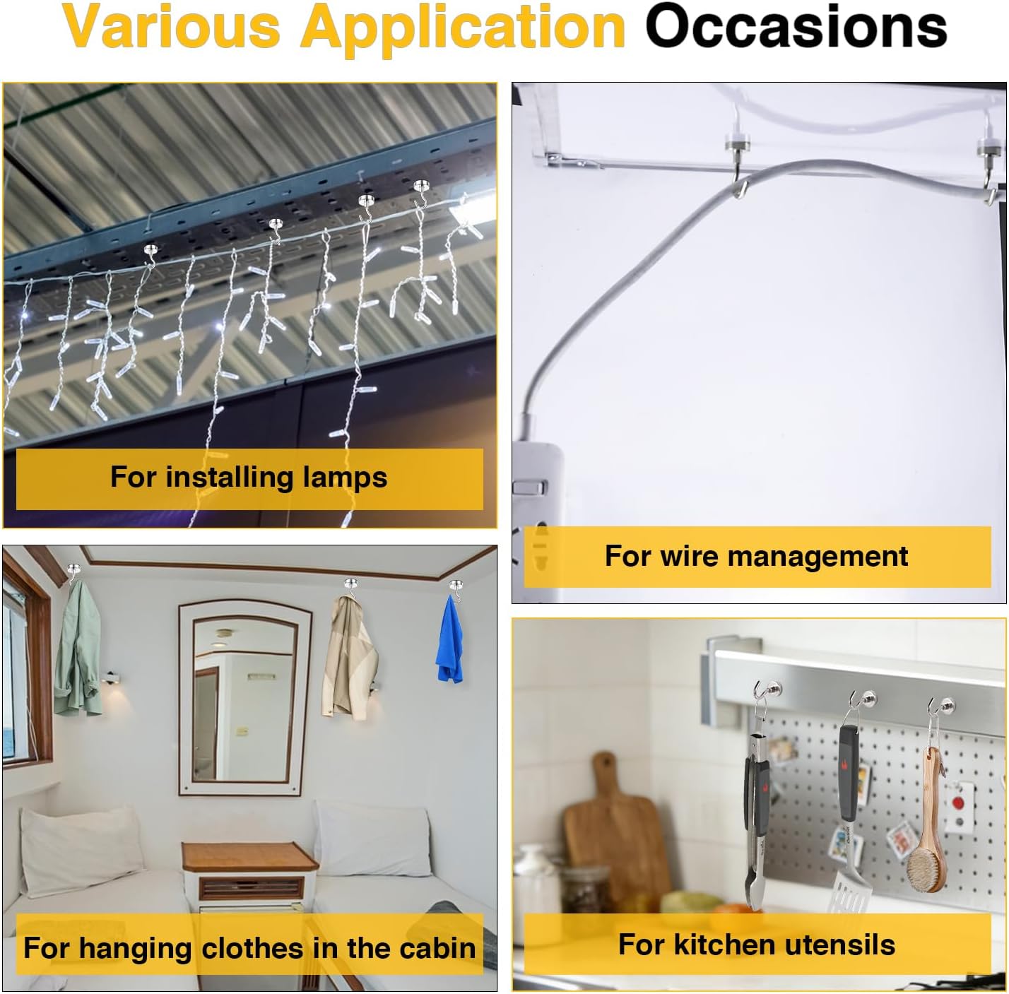 Magnetic Utility Hooks - view 2