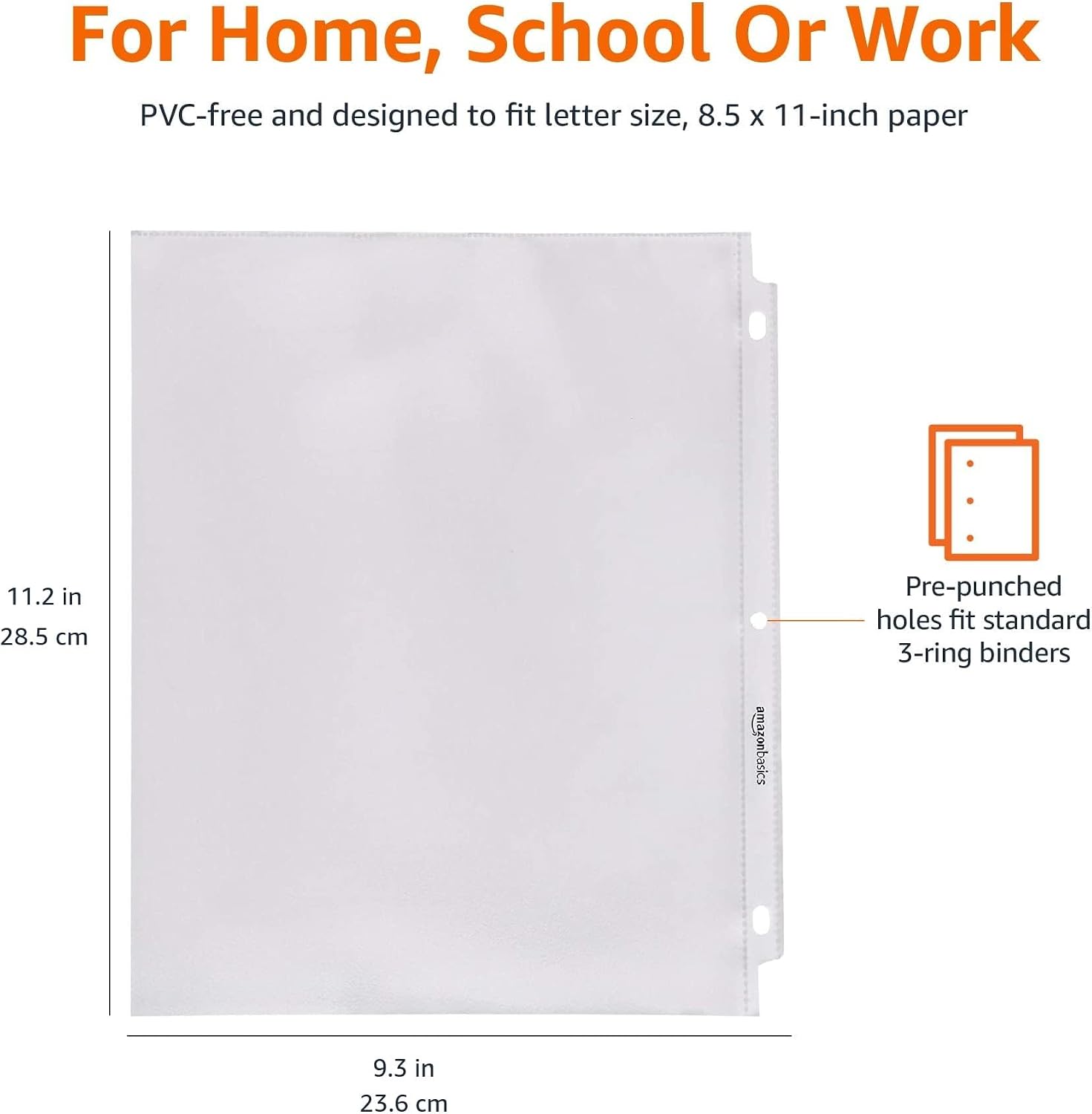 Clear Binder Sheet Protectors - view 3