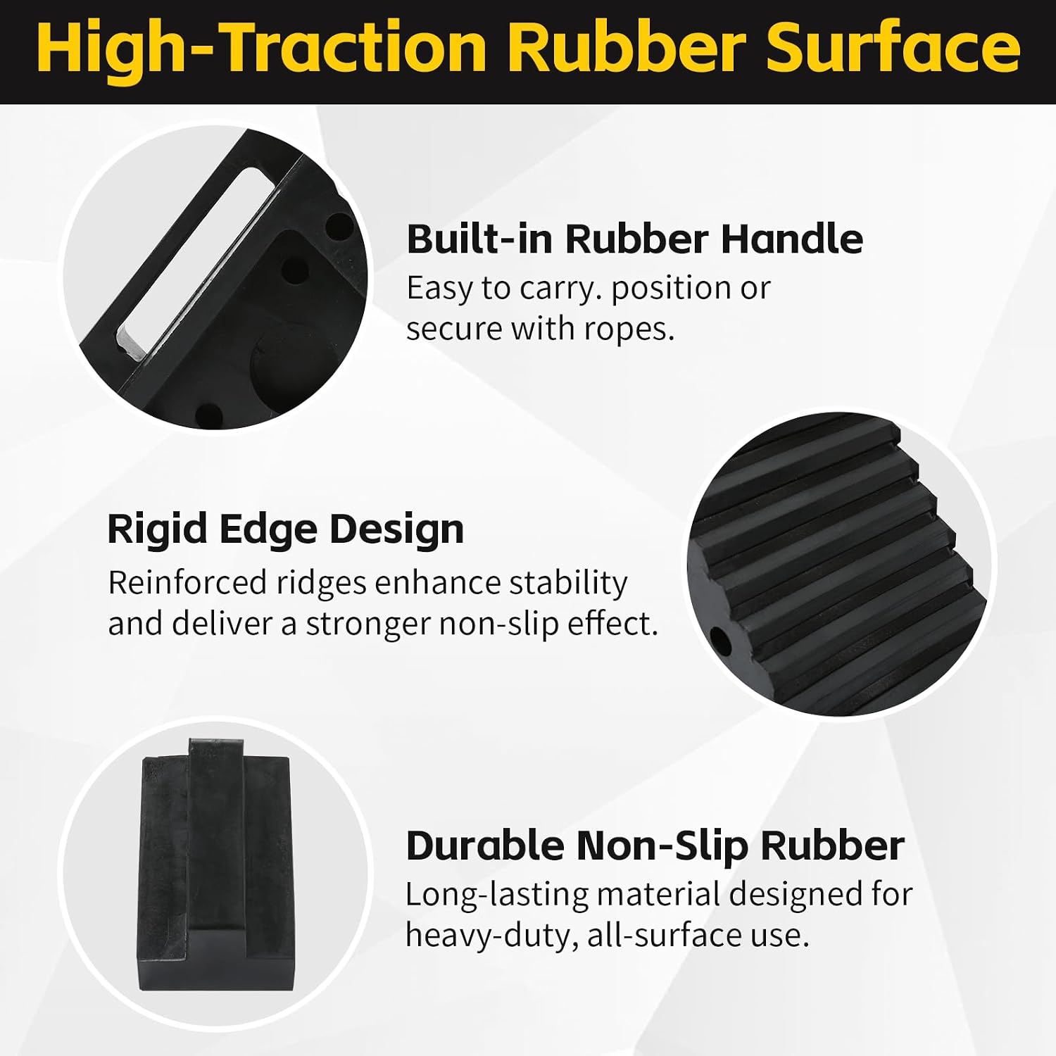 Rubber Wheel Chock Pairs - view 3
