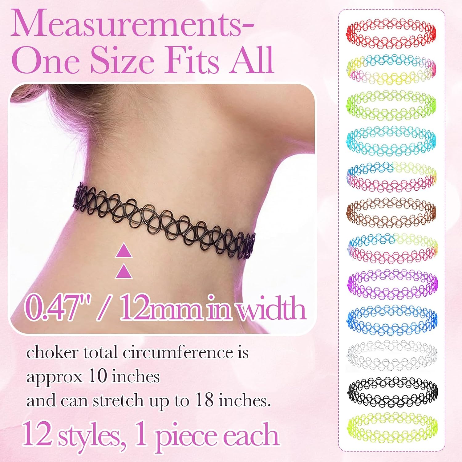 Stretch Tattoo Choker Sets - view 2