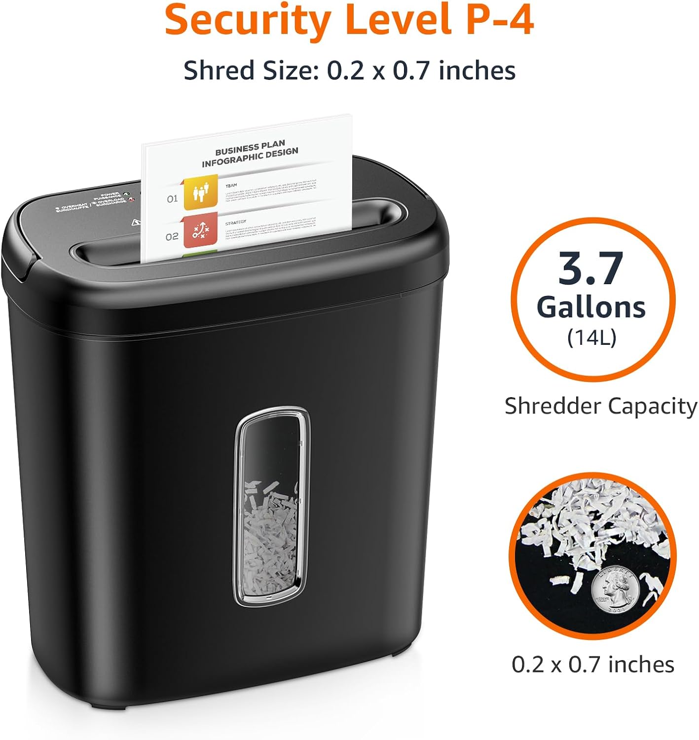 Cross Cut Office Paper Shredders - view 3