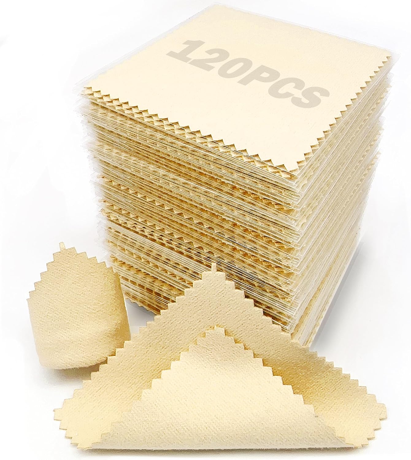 Individually Wrapped Jewelry Polishing Cloths for Care Kits